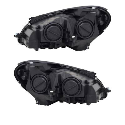 Rareelectrical - New Pair Of Headlights Compatible With Mercedes-Benz C350 Base Coupe 2012 2013 2014 2015 By Part