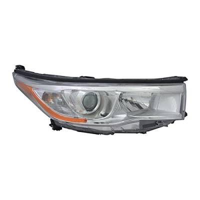 Rareelectrical - New Right Head Light Compatible With Toyota Highlander 2014-2016 81110-0E180 811100E180 To2503221