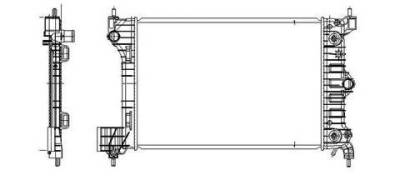 Rareelectrical - New Radiator Assembly Compatible With 2012-2014 Chevrolet Sonic 1.8L L4 1796Cc 110 Cid Hatchback