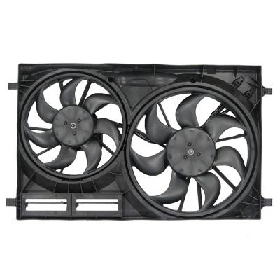 Rareelectrical - New Dual Radiator And Condenser Fan Compatible With Ford Transit-150 2015-2016 Ck4z-8C607-B