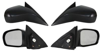 Rareelectrical - New Door Mirror Pair Compatible With Honda 01-05 Civic Hx Lx Coupe Power W/O Heat Hd35er 63554H