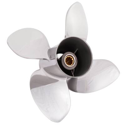 Rareelectrical - New 10 Tooth 20-30 Hp Propeller Compatible With Johnson/Evinrude 4 Stroke 10 Spline 25 30 2004 2005