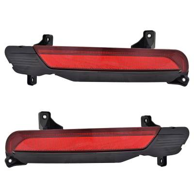 Rareelectrical - New Pair Of Reflector Lights Compatible With Kia Telluride Ex Sx Sport Utility 4-Door 2020-2022 By