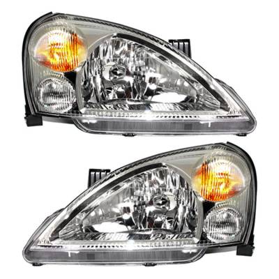 Rareelectrical - New Pair Of Halogen Headlight Compatible With Suzuki Aerio Sx Premium Wagon 2006 By Part Number