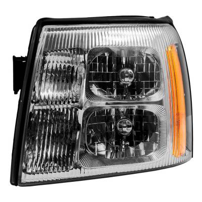 Rareelectrical - New Left Side Halogen Headlight Compatible With Cadillac Escalade Ext Crew Cab Pickup 2002 By Part