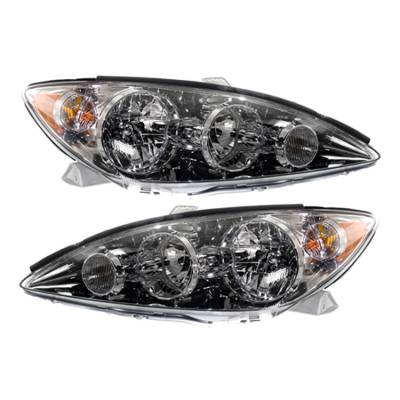 Rareelectrical - New Pair Of Headlight Compatible With Toyota Camry Xle Sedan 2.4 3.0 2005-2006 By Part Number