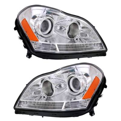 Rareelectrical - New Pair Of Halogen Headlight Compatible With Mercedes-Benz Gl320 Sport 2007-2009 By Part Number