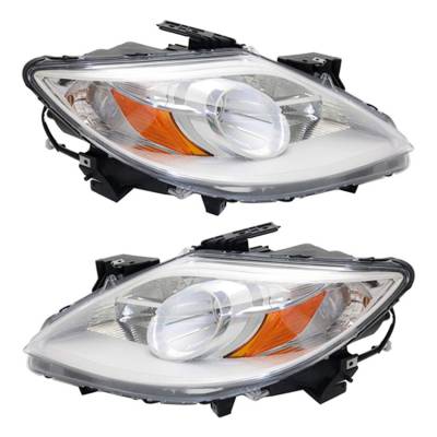 Rareelectrical - New Pair Of Halogen Headlight Compatible With Mazda Cx-9 Sport Sport 2010-2012 By Part Number