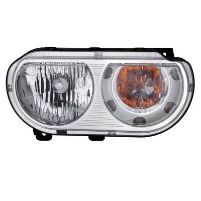 Rareelectrical - New Passenger Side Halogen Headlight Compatible With Dodge Challenger Se Sxt Coupe 2008-2014 By Part