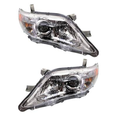 Rareelectrical - New Pair Of Headlight Compatible With Toyota Camry Sedan 2010-2011 By Part Number 81110-06500