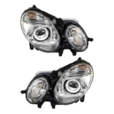 Rareelectrical - New Pair Of Halogen Headlight Compatible With Mercedes-Benz E320 Sedan 2007-2009 By Part Number