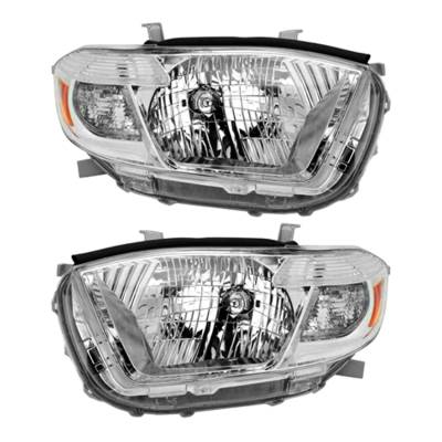 Rareelectrical - New Pair Of Headlight Compatible With Toyota Highlander Limited Sport 2008-2010 By Part Number