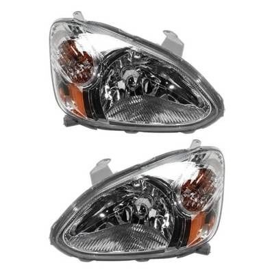 Rareelectrical - New Pair Of Headlight Compatible With Toyota Echo Sedan 2003-2005 By Part Number 81130-52300