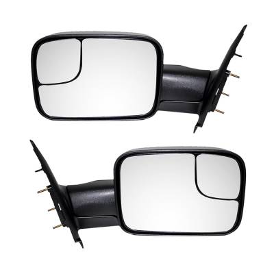 Rareelectrical - New Door Mirrors Pair Fits Dodge Ram 2500 Sport Trx4 06-07 55077493An Ch1321227