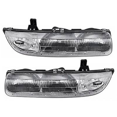 Rareelectrical - New Headlight Compatible With Saturn Sl1 Sedan 1996-1999 By Part Number 21111170 21111169 Gm2503155