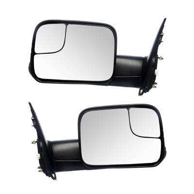 Rareelectrical - New Door Mirrors Pair Fits Dodge Ram 2500 Laramie Slt St 03 55077444Ao Ch1320228