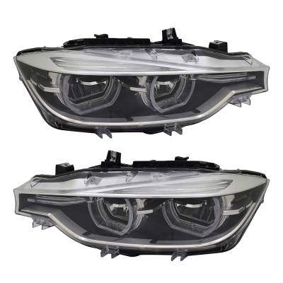 Rareelectrical - New Pair Of Headlights Compatible With Bmw 330E Iperformance Sport Line Sedan 2016-2018 By Part