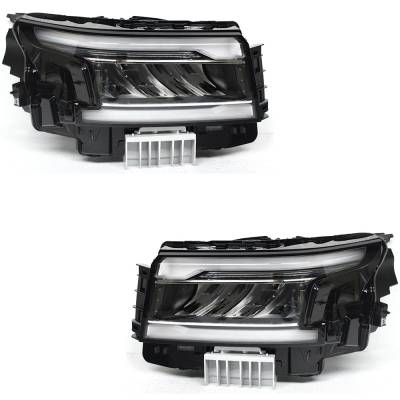 Rareelectrical - New Pair Of Headlights Compatible With Nissan Frontier Pro-4X Pro-X Sv Crew Cab Pickup 4-Door 2022