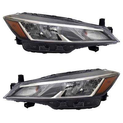 Rareelectrical - New Pair Of Headlights Compatible With Nissan Kicks Sv Sport Utility 4-Door 1.6L 2021 2022 2023 By