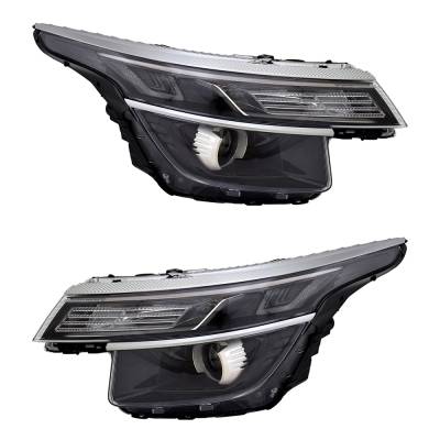 Rareelectrical - New Pair Of Headlights Compatible With Kia Seltos S Sport Utility 4-Door 2.0L 2021 2022 2023 By Part