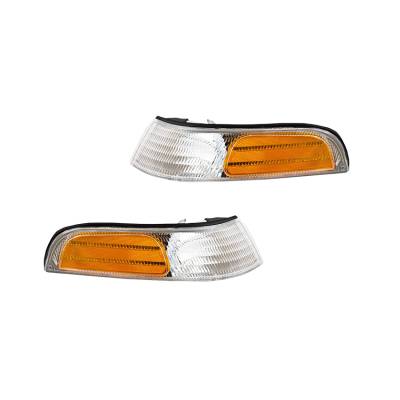 Rareelectrical - New Pair Side Marker Light Compatible With Ford Crown Victoria Base F2az13200a Fo2521123 Fo2520123