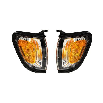 Rareelectrical - New Black Back Up Lights Pair Compatible With Toyota Tacoma 01-04 8161004090C0 To2521163