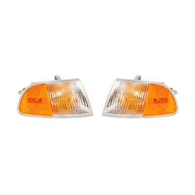 Rareelectrical - New Turn Signal Light Pair Compatible With Honda Civic 1993-95 33300-Sr3-A02 33350Sr3a02 33300Sr3a02