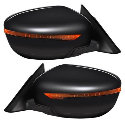 Rareelectrical - New Pair Of Mirror Compatible With Nissan Rogue S Sv Sl Hybrid Sport Utility 4-Door 3.5L 2017 2018