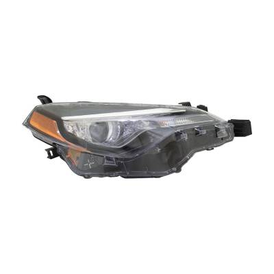 Rareelectrical - New Passenger Headlight Fits Toyota Corolla Le Eco 2017-19 8111002M70 To2503249