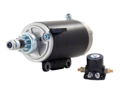 Rareelectrical - Starter Motor Compatible With & Solenoid 69-80 Evinrude Marine Outboard 100 100Hp 18-5625