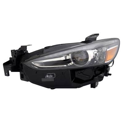 Rareelectrical - New Left Side Headlights Compatible With Mazda 6 Sport Sedan Plastic Led Bulb High And Low Beam