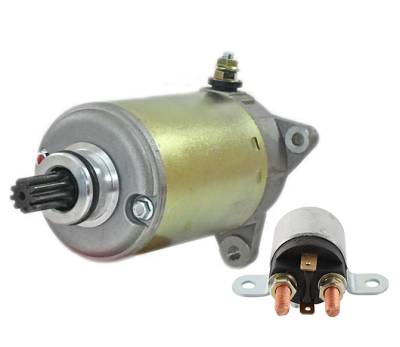 Rareelectrical - New Starter And Relay Compatible With Skidoo Snowmobile Scandic Legend Expedition 420684560