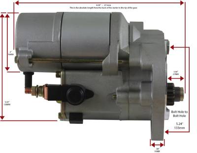 Rareelectrical - New Gear Reduction High Torque Starter Compatible With Lincoln Mark Vii V8 1984-89 E4af-11001-Aa