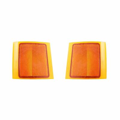 Rareelectrical - New Side Marker Light Pair Compatible With Gmc C1500 Suburban Gm2551143 Gm2550143