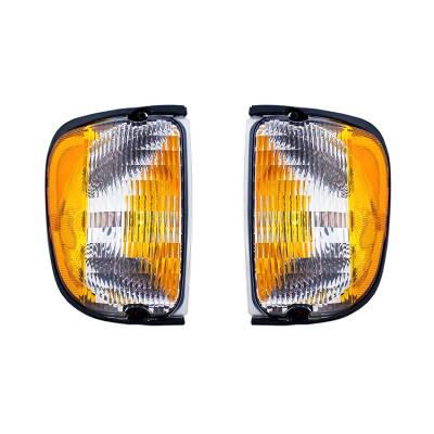 Rareelectrical - New Side Marker Light Pair Compatible With Ford E-150 Econoline Club Wagon 92-02 F2uz13200a