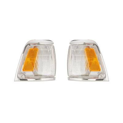 Rareelectrical - New Pair Of Side Marker Lights Compatible With Toyota Pickup 1992-95 To2520127 81610-35100