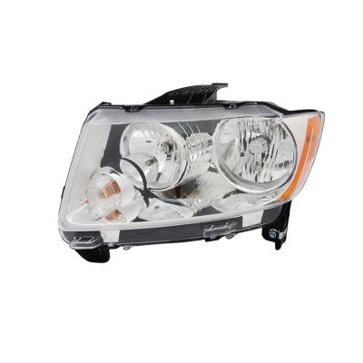 Rareelectrical - New Left Head Light Compatible With Jeep Compass 2.0L 2.4L 2011-2013 68088869Ac Ch2518139