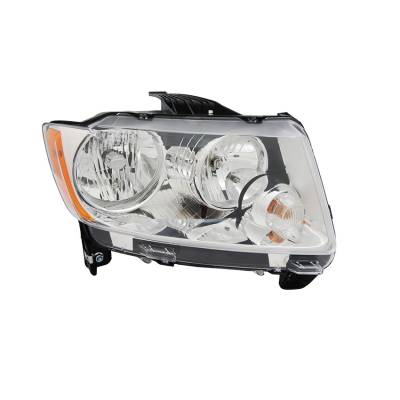 Rareelectrical - New Right Head Light Compatible With Jeep Compass 2.0L 2.4L 2011-2013 68088868Ac Ch2519139