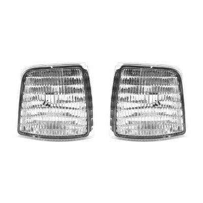 Rareelectrical - New Pair Of Front Side Marker Lights Compatible With Ford Bronco 1992-1996 F2tz-15A201-C Fo2551108