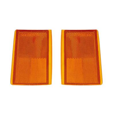 Rareelectrical - New Set Of 2 Side Marker Lights Compatible With Chevrolet Gmc K1500 K2500 5975198 Gm2557102 5975197