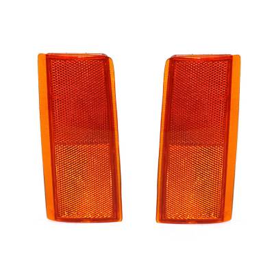 Rareelectrical - New Corner Side Marker Light Pair Compatible With Chevrolet C1500 C2500 Suburban 5974341 Gm2557101