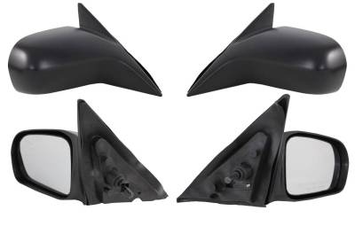 Rareelectrical - New Door Mirror Pair Compatible With Honda 01-05 Civic Dx Sedan Manual Remote Ho1320140 63552H