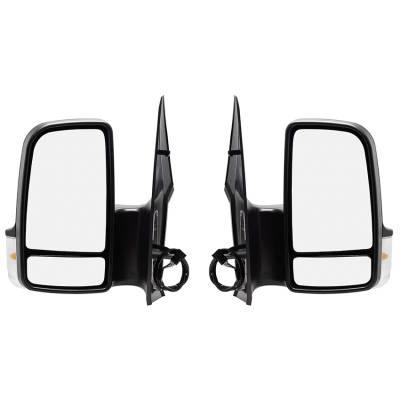 Rareelectrical - New Door Mirrors Pair Fits Dodge Sprinter 3500 2006-2009 68009998Aa 68010094Aa