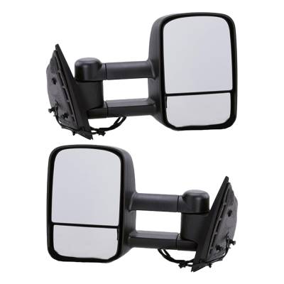 Rareelectrical - New Pair Of Mirror Compatible With Chevrolet Silverado 1500 Ltz Extended Standard Cab 2007 2008 2009