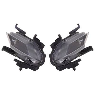 Rareelectrical - New Pair Of Fog Lights Compatible With Hyundai Santa Fe 2.0L 2.4L 2019 2020 By Part Numbers