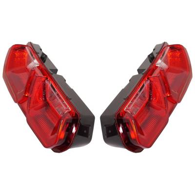 Rareelectrical - New Pair Of Tail Lights Compatible With Chevrolet Corvette 6.2L 2014 2015 2016 2017 2018 2019 By