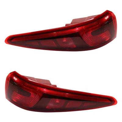 Rareelectrical - New Pair Of Tail Lights Compatible With Kia Sportage 2.0L 2017 2018 2019 By Part Numbers Ki2805133