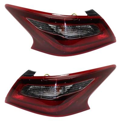 Rareelectrical - New Pair Of Tail Lights Compatible With Nissan Altima 2.5L 3.5L 2017 2018 By Part Numbers Ni2804111