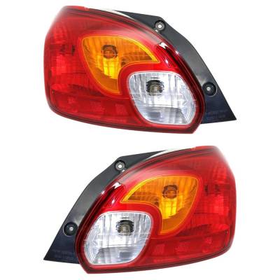 Rareelectrical - New Pair Of Tail Lights Compatible With Mitsubishi Mirage 1.2L 2014 2015 By Part Numbers