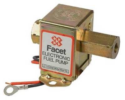 Rareelectrical - New 12V Facet Solid State Fuel Pump Compatible With 3.5-5Psi Carbureted Engines Ford F1jl9350aa